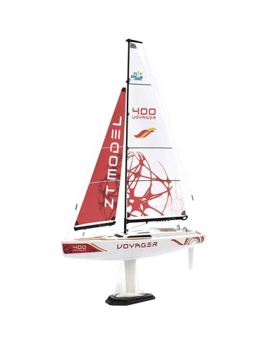 Barco de Vela RC PlaySTEAM Voyager 400 Rojo 66 cm