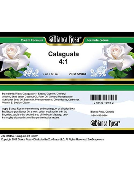 Crema Calaguala 4:1 Bianca Rosa 56.7 g Sin Rellenos