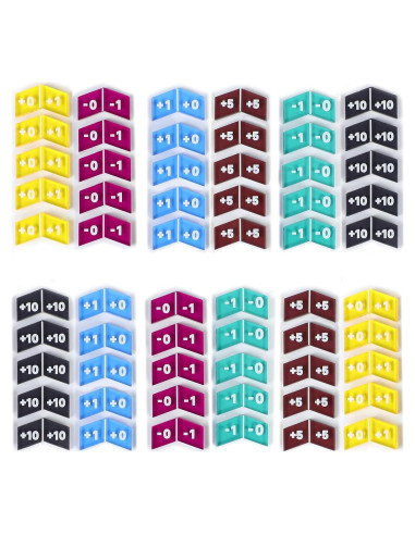 60 Piezas Contadores Coloridos MTG para Juegos de Cartas