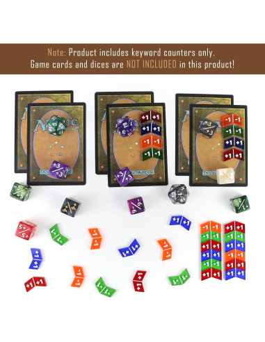 40 Piezas Contadores Coloridos MTG - Estadísticas y Lealtad
