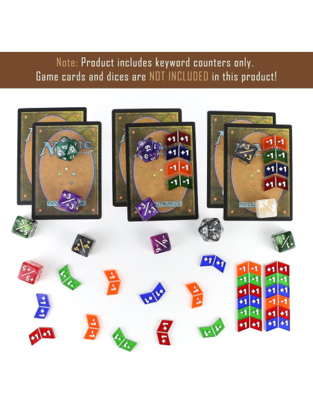 40 Piezas Contadores Coloridos MTG - Estadísticas y Lealtad