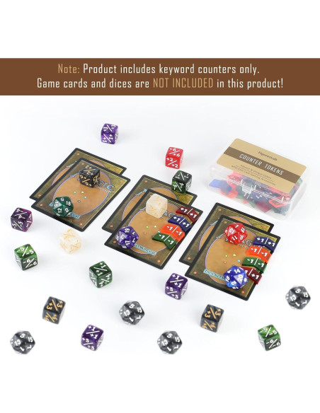 40 Piezas Contadores Coloridos MTG - Estadísticas y Lealtad