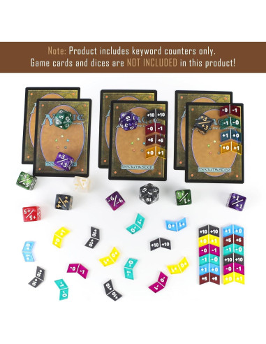 60 Piezas Contadores Coloridos MTG para Juegos de Cartas