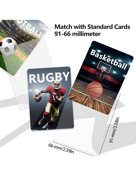 500 Fundas para Cartas Mlikero Mate Transparente 66x91mm