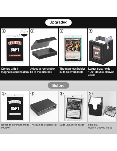 Caja de Deck Kabinka 5 en 1 para Cartas Coleccionables