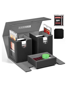 Caja de Deck Kabinka 3 en 1 para Cartas Coleccionables Negra