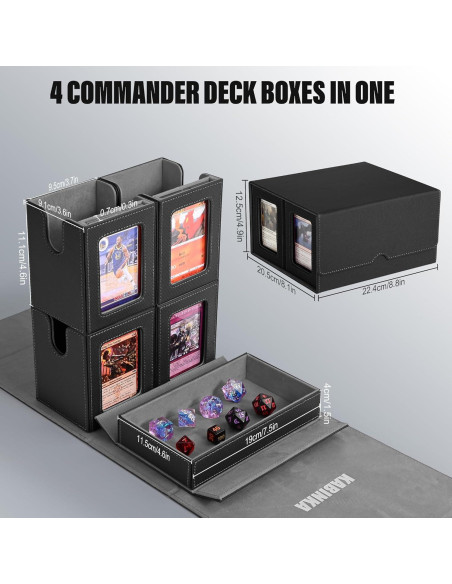 Caja de Deck Kabinka 5 en 1 para Cartas Coleccionables