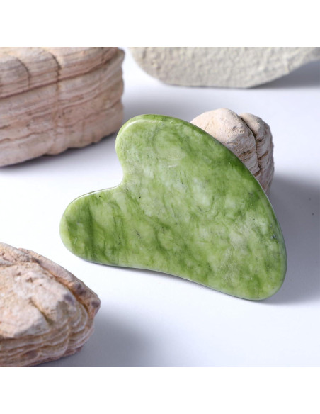 Herramienta Facial Gua Sha Dimeho Jade 8x6x0.6 cm Cuidado Piel