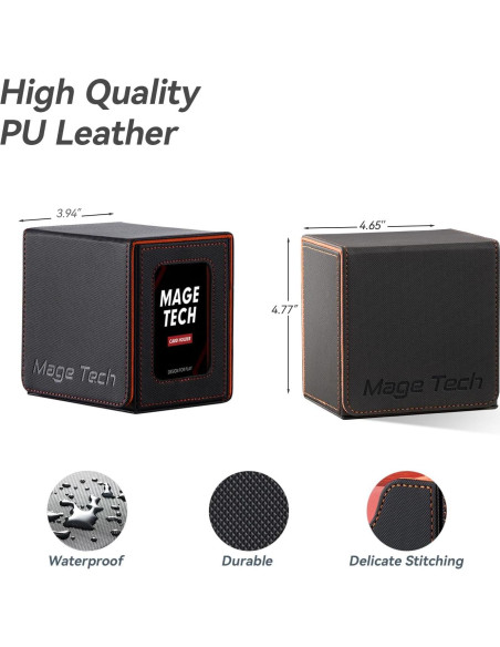 Caja para Cartas MTG Commander Mage Tech - 100 Cartas Doble Manga Caja para Cartas MTG Commander Mage Tech - 100 Cartas Doble Manga