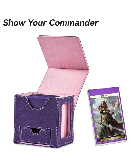 Caja de Cartas para MTG Commander Mage Tech - 100 Cartas Doble Manga Caja de Cartas para MTG Commander Mage Tech - 100 Cartas Doble Manga