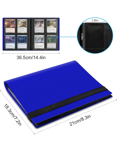 Carpeta de 4 Bolsillos TiopLior para 160 Cartas Coleccionables