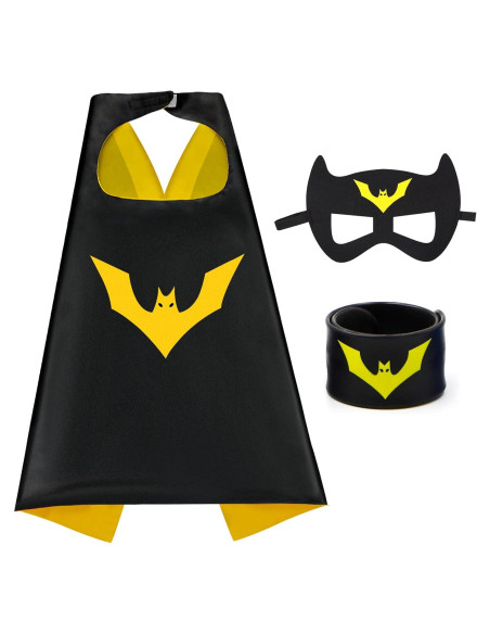 Capa de Disfraces para Niños Superhéroe con Máscara y Cinturón