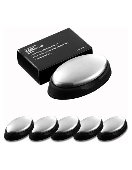 5 Paquetes de Jabón de Acero Inoxidable WondMall - Elimina Olores