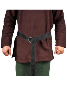 Cinturón Medieval Vikingo JAOYU de Cuero PU Ajustable 165 cm 2