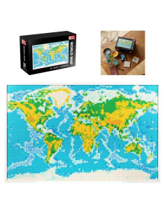 Juego de Construcción Mapa Mundial Block Builder 11065 Piezas