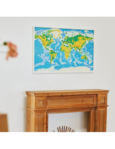 Juego de Construcción Mapa Mundial Block Builder 11065 Piezas