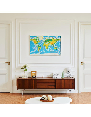 Juego de Construcción Mapa Mundial Block Builder 11065 Piezas