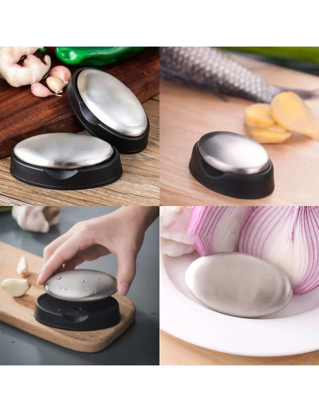 5 Paquetes de Jabón de Acero Inoxidable WondMall - Elimina Olores