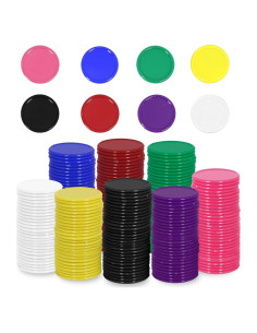 480 Fichas de Póker Plástico 3CM 8 Colores para Juegos