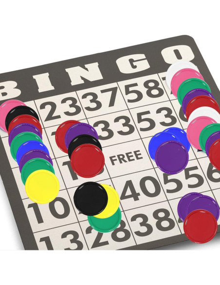 480 Fichas de Póker Plástico 3CM 8 Colores para Juegos