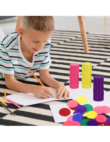 480 Fichas de Póker Plástico 3CM 8 Colores para Juegos