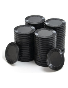 Smartdealspro 64 Fichas de Plástico 32mm con Caja de Almacenamiento