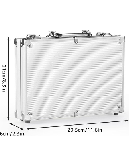 Juego de 200 Fichas de Póker LUOBAO con Estuche y Cartas