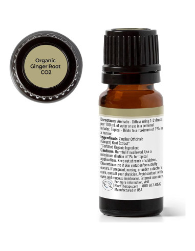 Aceite Esencial de Jengibre CO2 Orgánico 10 mL - Plant Therapy