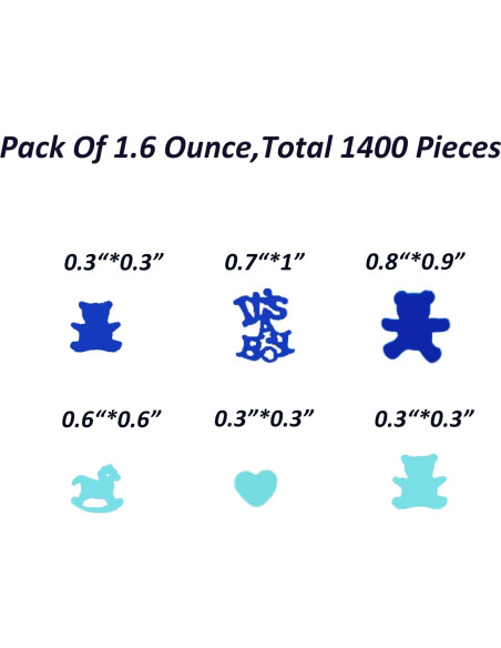 Confeti de Mesa Niña JNSAXMI Brillantina Metálica 1400 Piezas Confeti de Mesa Niña JNSAXMI Brillantina Metálica 1400 Piezas