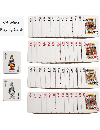 Mini Cartas de Juego VOVCIG 10 Juegos de Póker Viaje
