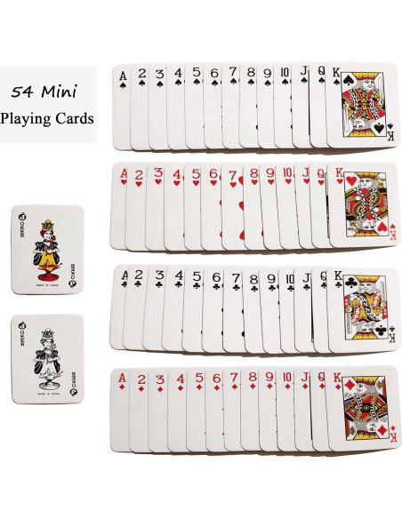 Mini Cartas de Juego VOVCIG 10 Juegos de Póker Viaje