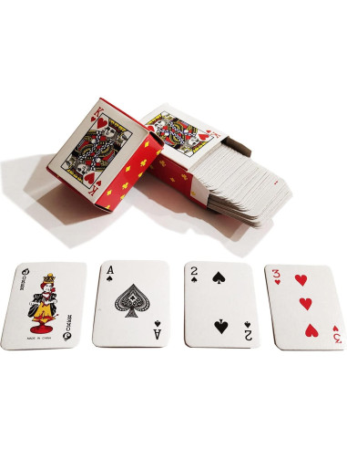 Mini Cartas de Juego VOVCIG 10 Juegos de Póker Viaje