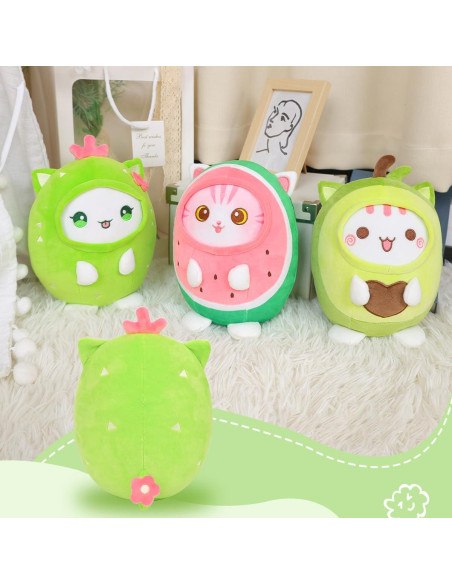 Almohada de Gato Cactus Alayger 20 cm Suave Kawaii