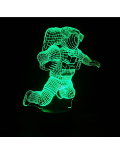 Luz Nocturna 3D Astronauta Comiwe, 16 Colores, Control Remoto 2