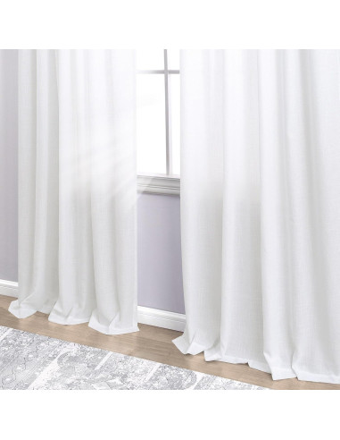 Cortinas Sheer KOUFALL Lino 2 Piezas 1.70 kg 1.50 cm