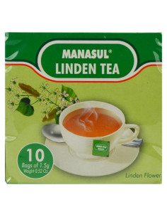 Té de Flor de Tilo Manasul 10 Bolsas Sin Cafeína