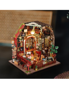 Kit Casa Miniatura DIY QatmMkt con Muebles y LED 2