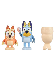 Figuras Bluey y Bingo con Cola de Sirena 6.35 cm