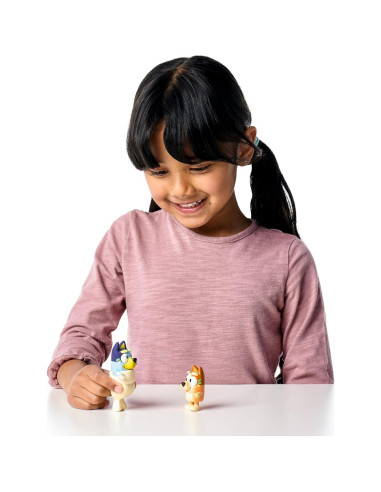 Figuras Bluey y Bingo con Cola de Sirena 6.35 cm
