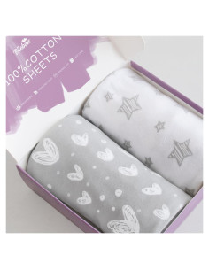 Sábanas para cuna Biloban Graco Sense2Snooze 100% algodón