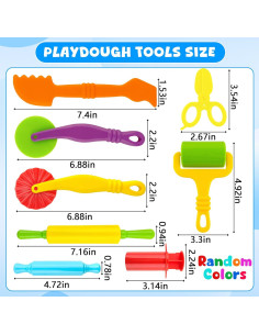 Kit de Herramientas de Plastilina Oun Nana 12 Piezas 2