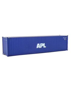 Contenedor 40' Hi Cube APL Walthers Escala HO Azul Blanco