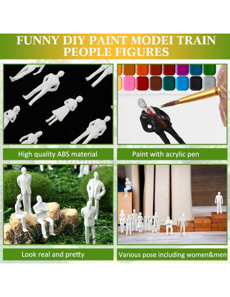 Figuras Miniatura 50 Pcs Namalu Escala 1:50 Blancas