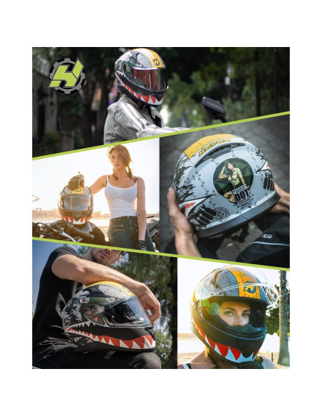 Casco HAX Impulse Spitfire S para motocicleta DOT 2,04 kg Casco HAX Impulse Spitfire S para motocicleta DOT 2,04 kg