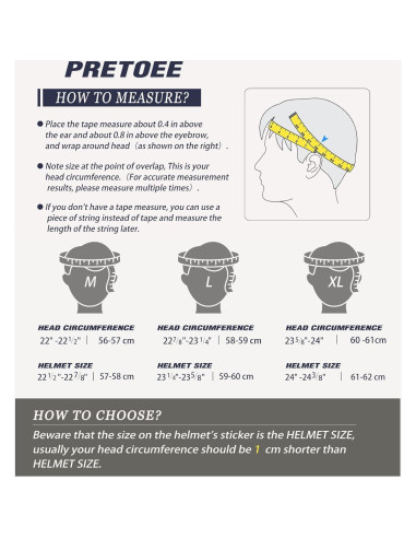 Casco Vintage Pretoee PT-AIR 02 Naranja 3/4 para Motocicleta