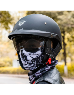 Casco VHF04 VCOROS para motocicleta con visera solar M 2