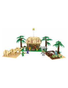 Conjunto Natividad Africana Ladrillos 603 Piezas 12+