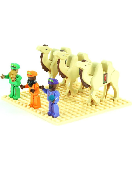 Conjunto Natividad Africana Ladrillos 603 Piezas 12+