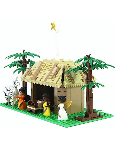 Conjunto Natividad Africana Ladrillos 603 Piezas 12+