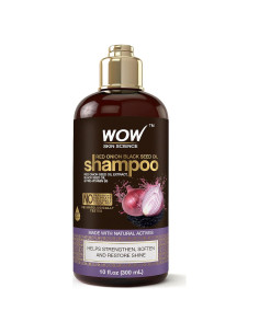 Champú WOW Aceite de Semilla de Cebolla Roja 300 ml - Brillo y Hidratación